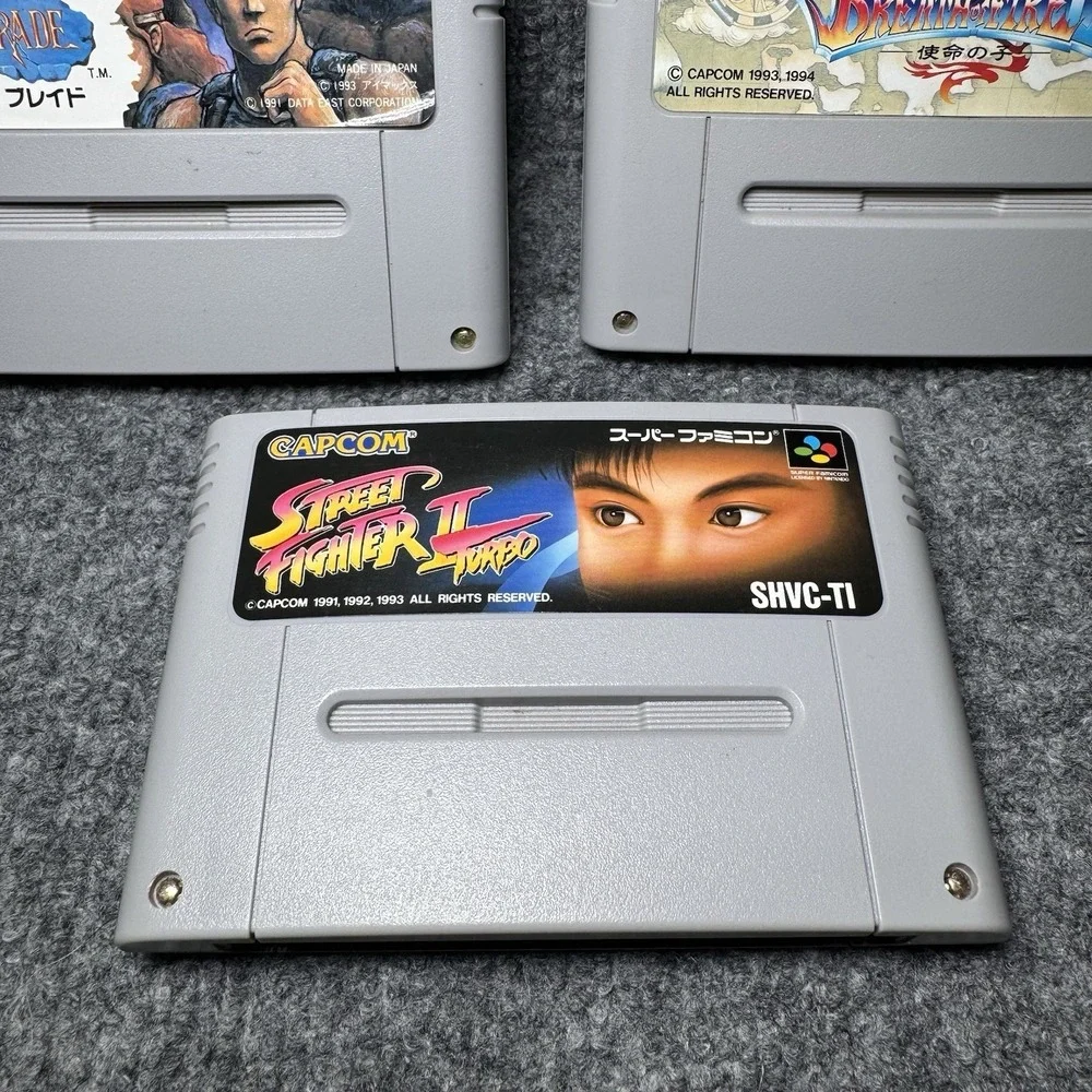 Nintendo‎ Super Famicom Cassette SNES Games Retro Japan 90s Bundle Lot X 3 Games